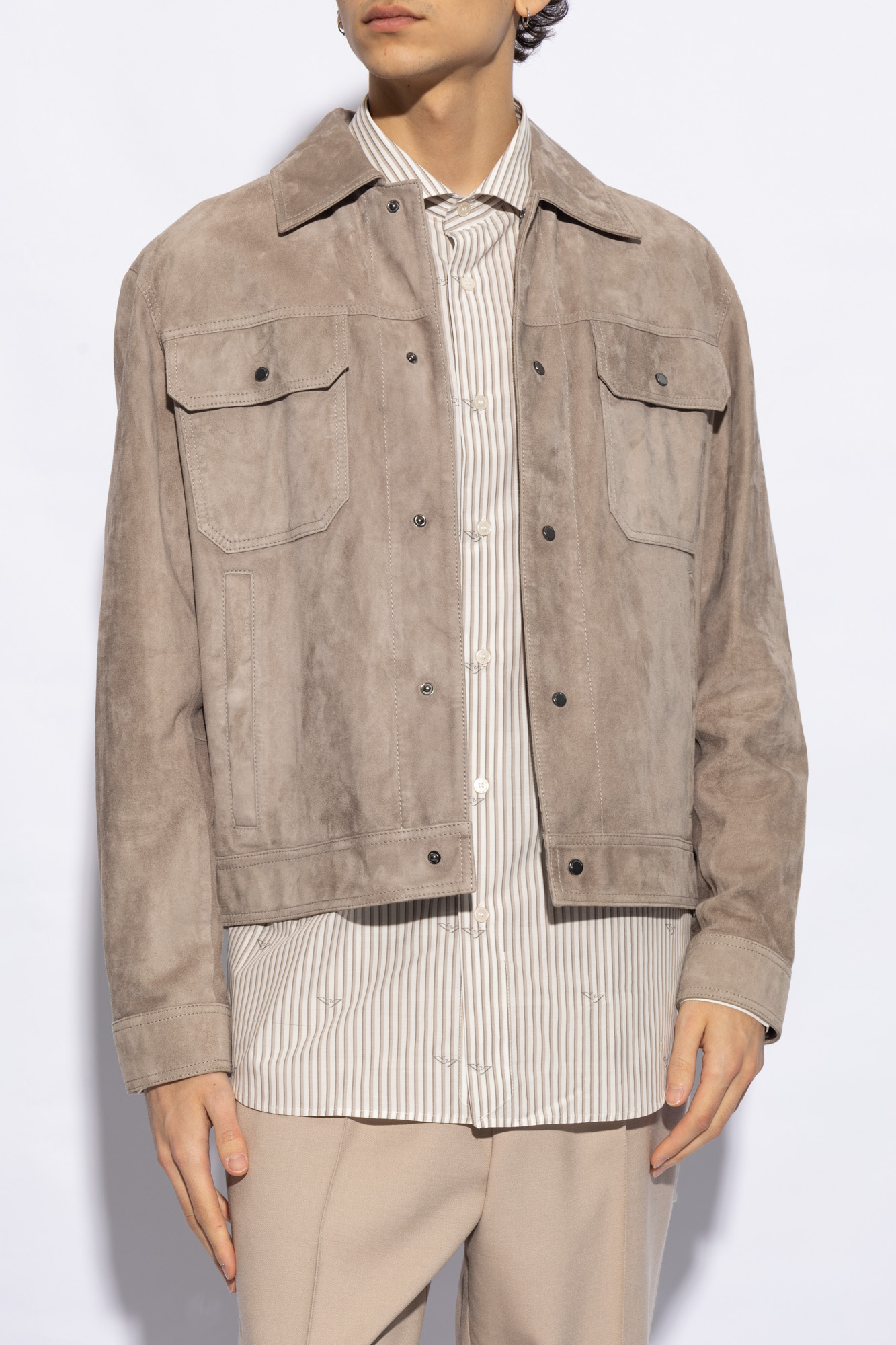 Giorgio armani suede jacket sale